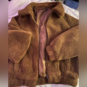 Oversized Teddy Coat! Super cute & super warm!! Only worn once!!!